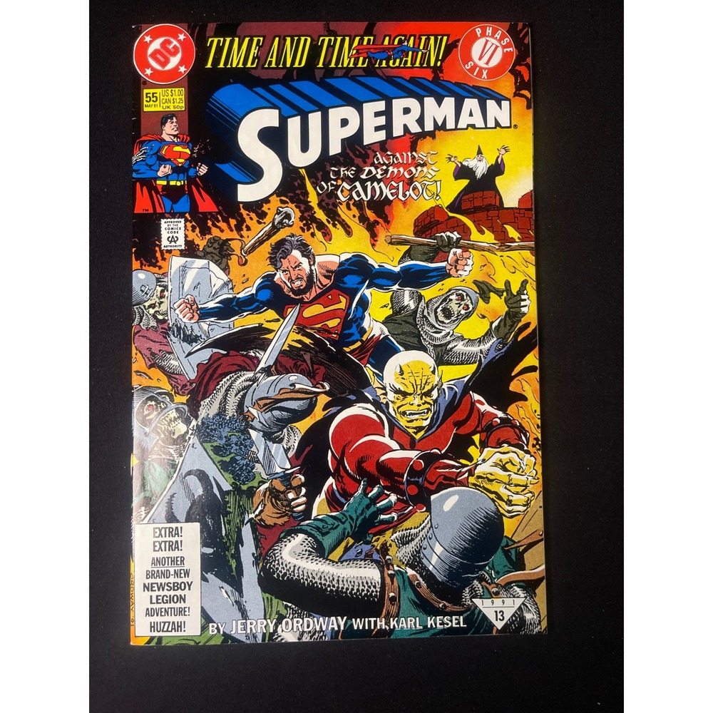 Superman Against The Demons‎ Of Camelot Comic Book 55 May 1991 DC Comics